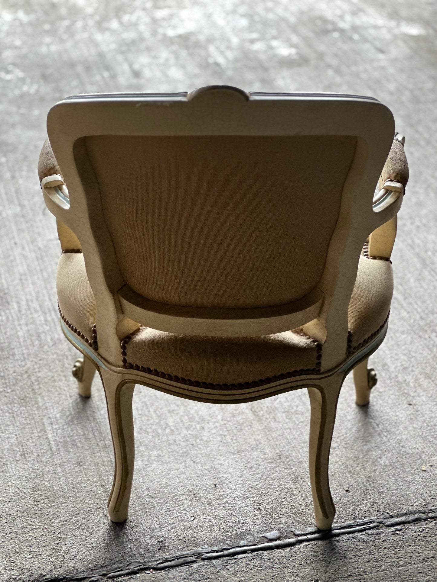 Fotel ludwikowski, z gobelinową tapicerką | Francja, XX w.