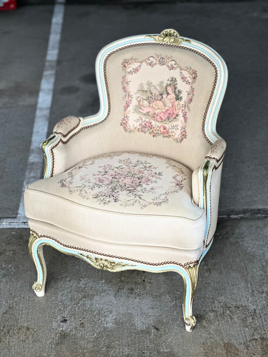 Fotel ludwikowski, malowany | Francja, XX w.