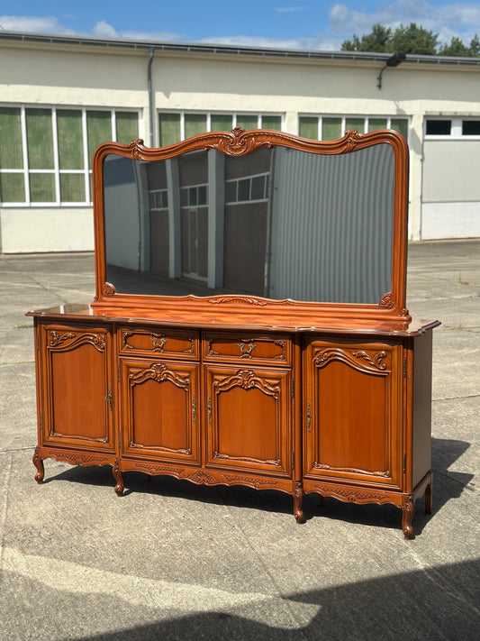 Bufet w stylu ludwikowskim z lustrem | Francja, 1980r.