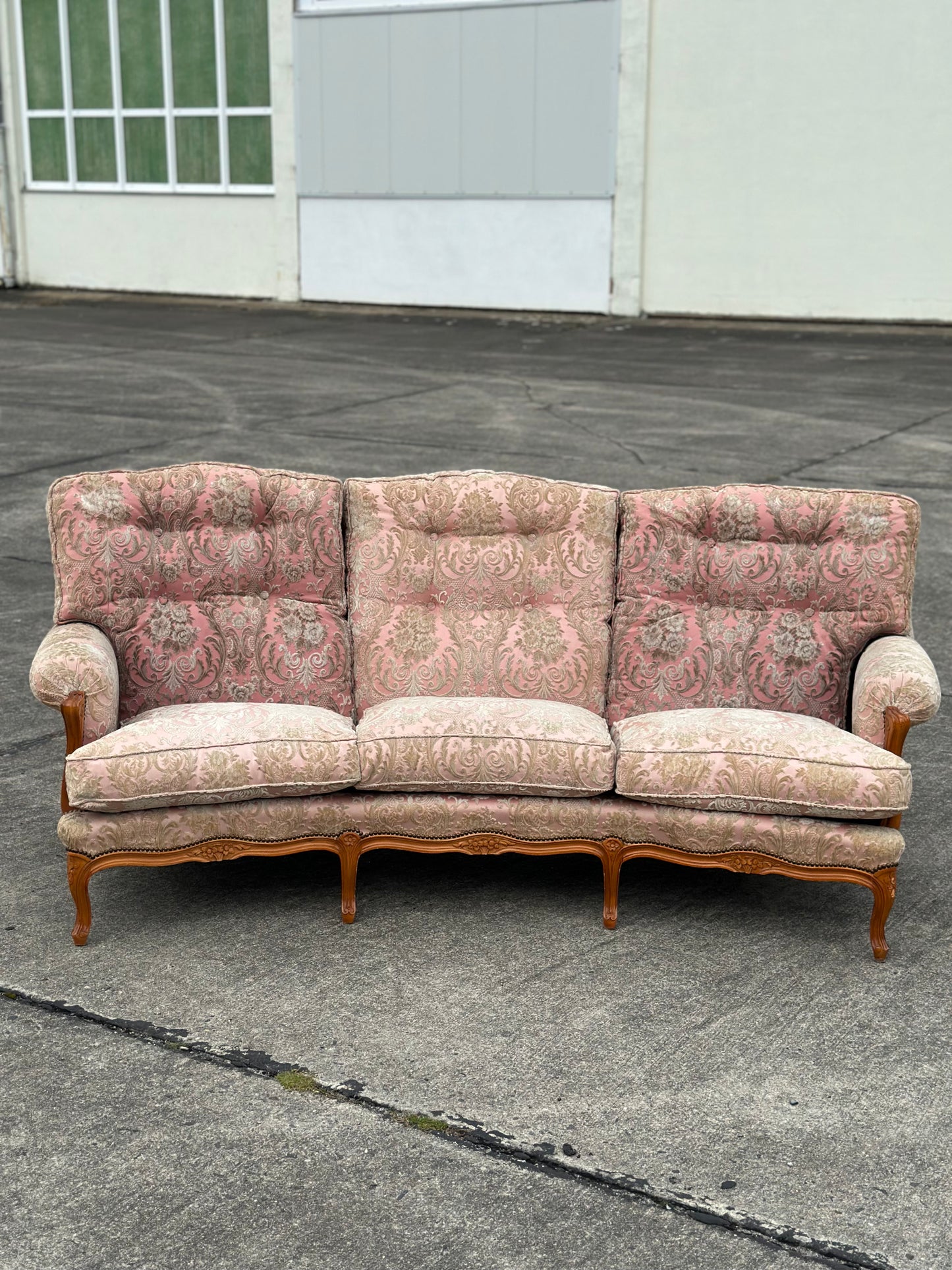 Zestaw salonowy w stylu ludwikowskim - Sofa, 2 fotele | Francja XX w.