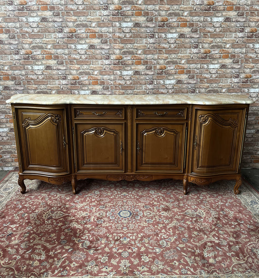 Bufet w stylu ludwikowskim z marmurowym blatem | Francja, XX w.