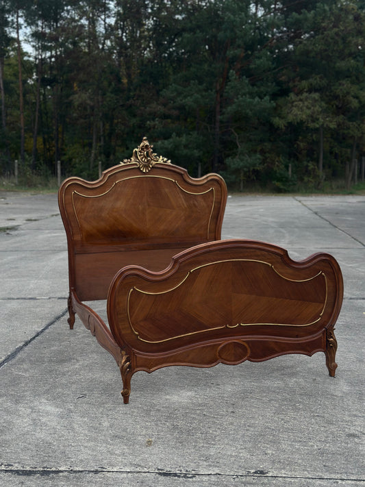 Łóżko rocaille, styl ludwikowski | Francja, XX w.