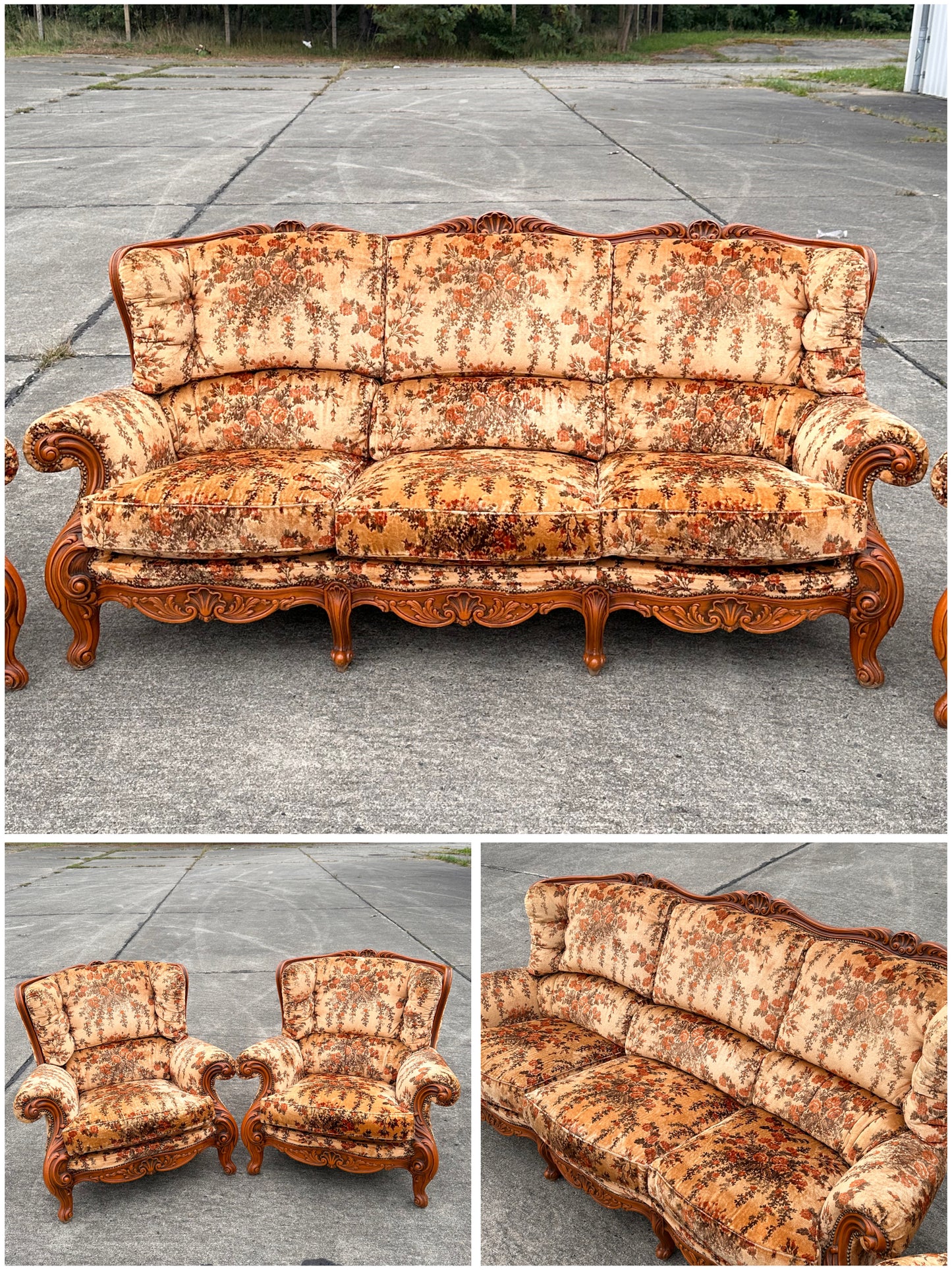 Zestaw salonowy w stylu ludwikowskim | Francja, XX w.