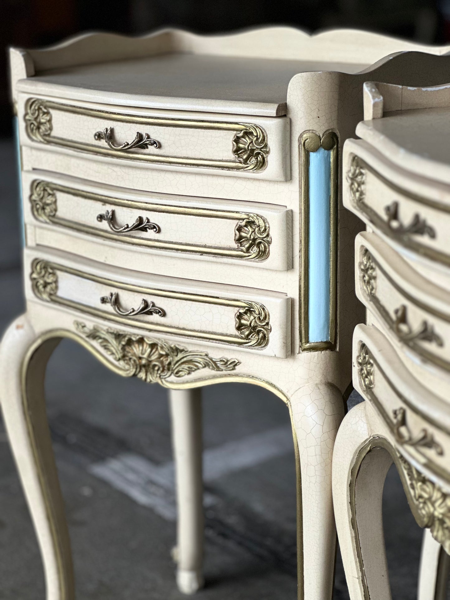 Komplet szafeczek nocnych w stylu ludwikowskim | Francja, XX w.