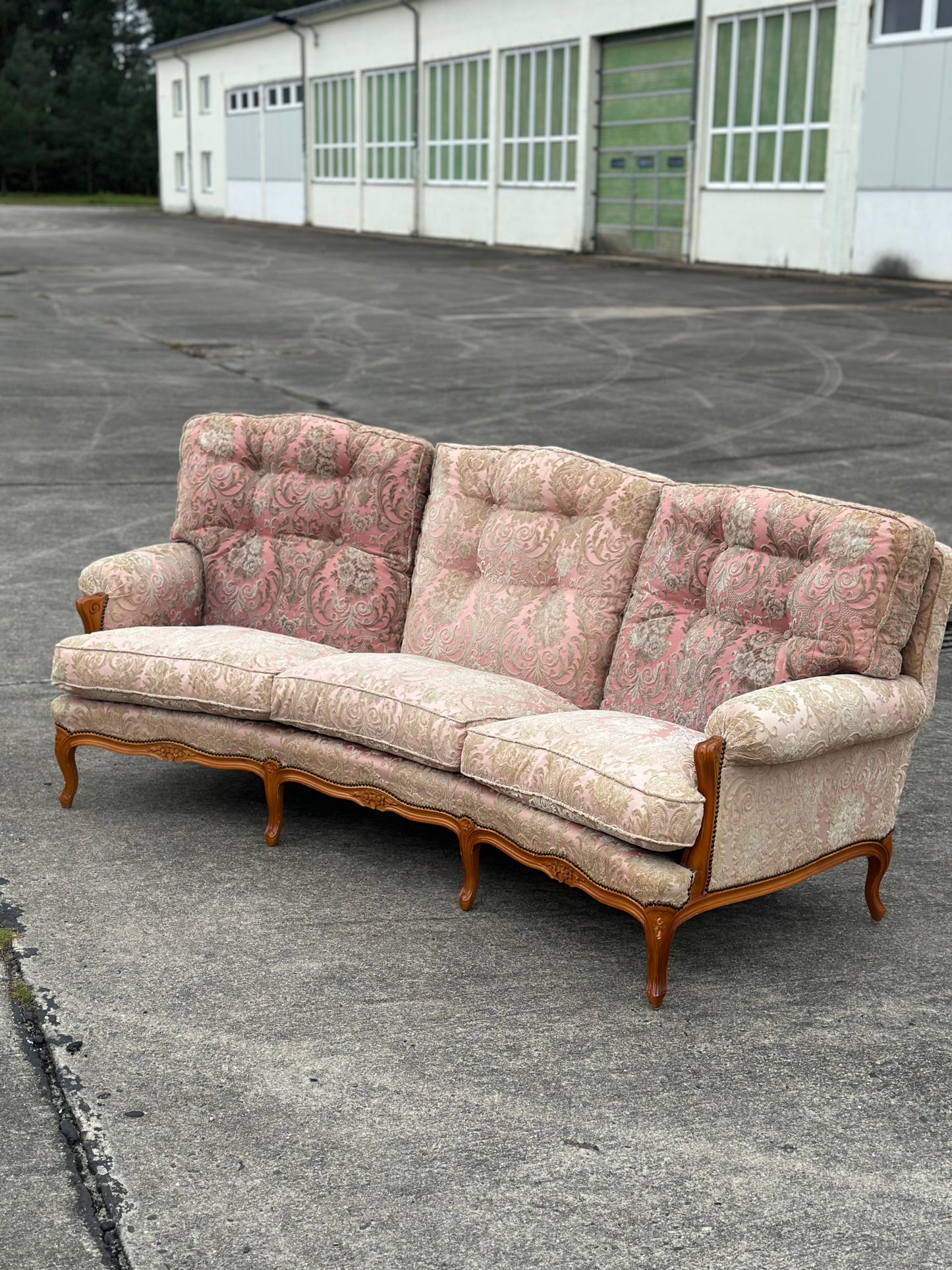 Zestaw salonowy w stylu ludwikowskim - Sofa, 2 fotele | Francja XX w.