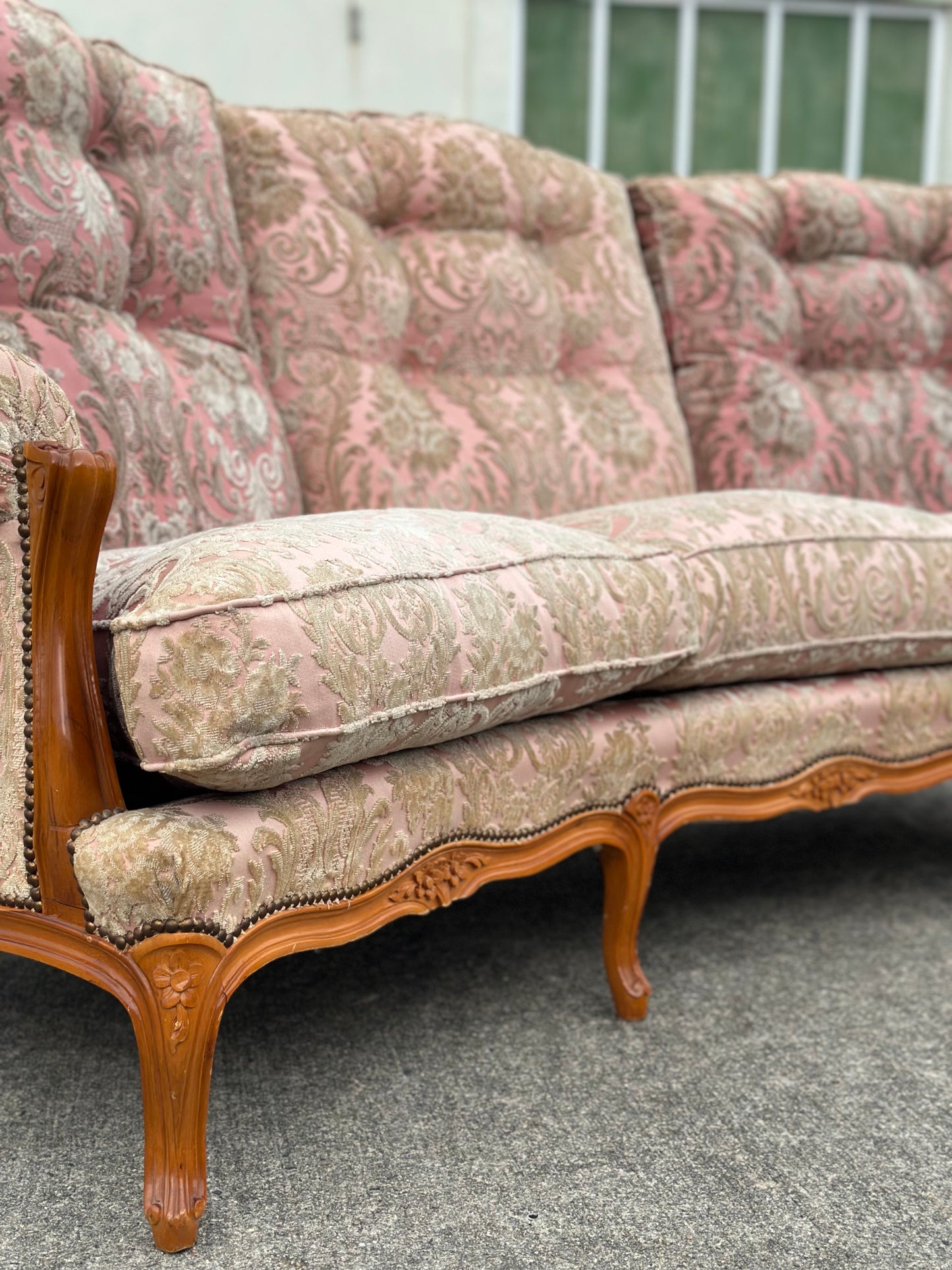 Zestaw salonowy w stylu ludwikowskim - Sofa, 2 fotele | Francja XX w.