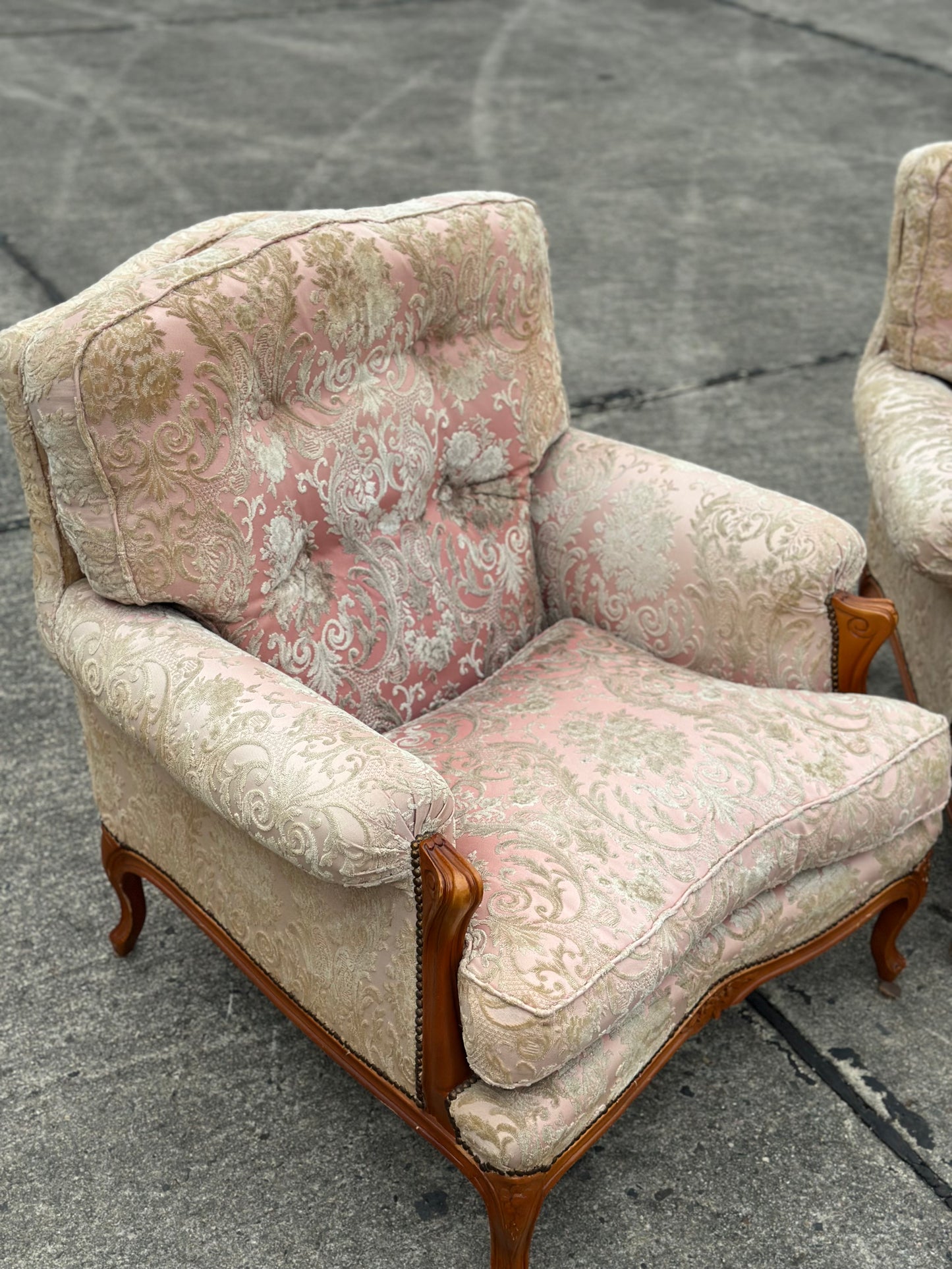 Zestaw salonowy w stylu ludwikowskim - Sofa, 2 fotele | Francja XX w.