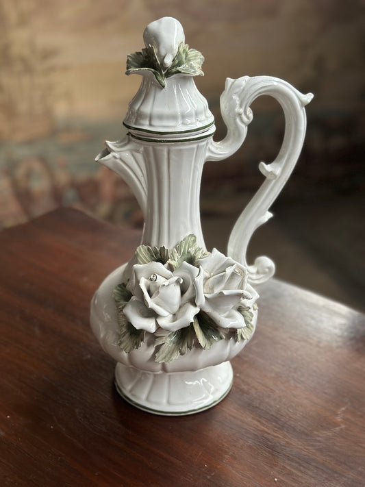 Waza Vintage z różami - Francuska Porcelana