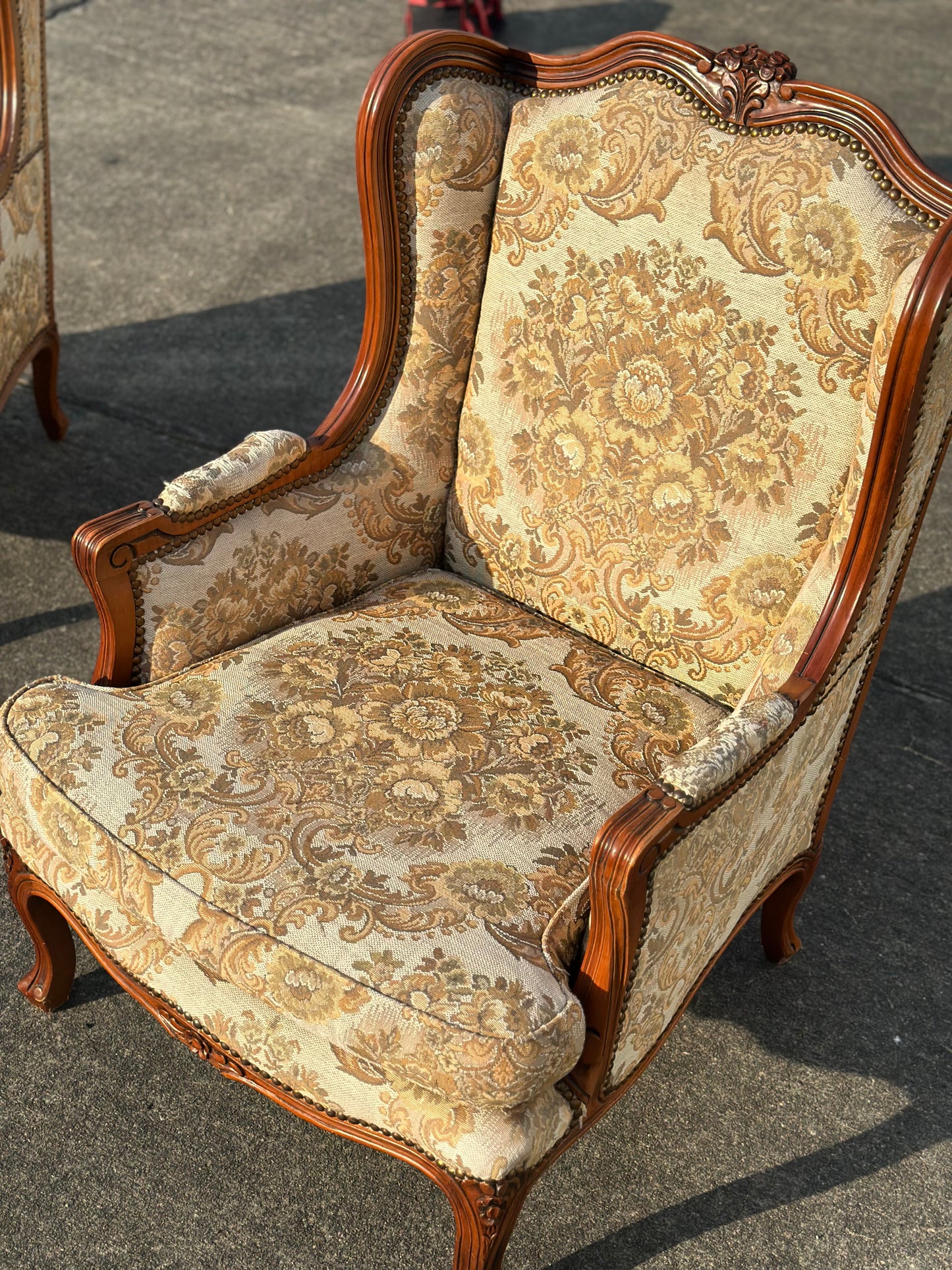 Zestaw foteli tapicerowanych w stylu ludwikowskim | Francja, XX w.