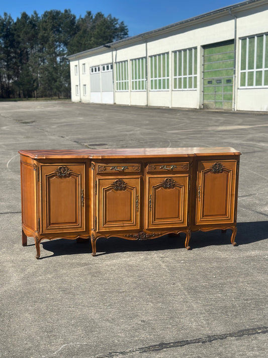 Antyczny bufet dębowy w stylu Ludwika XV | Francja, XX w.