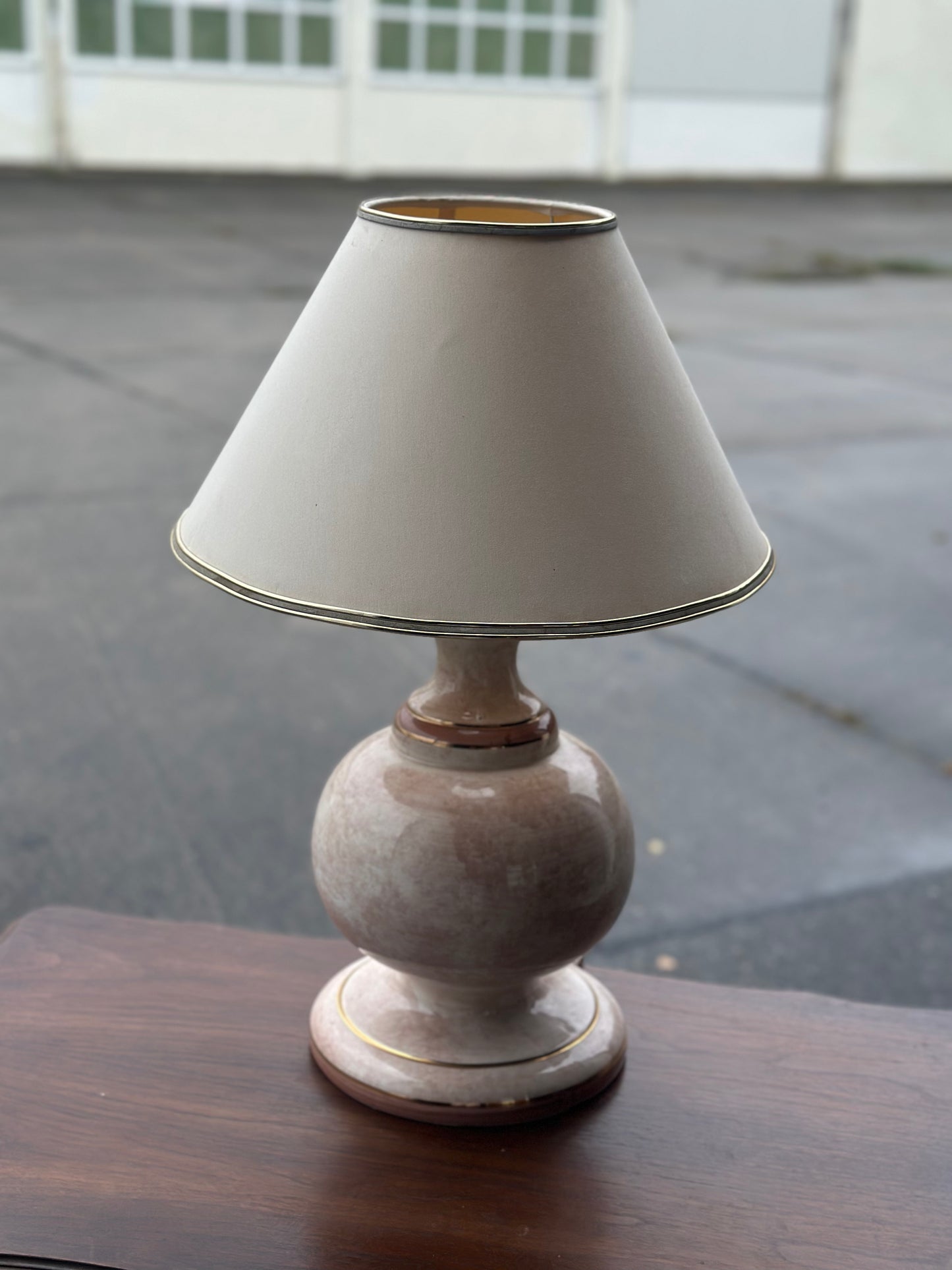 Lampa stołowa – styl fat lava Francja/Włochy vintage