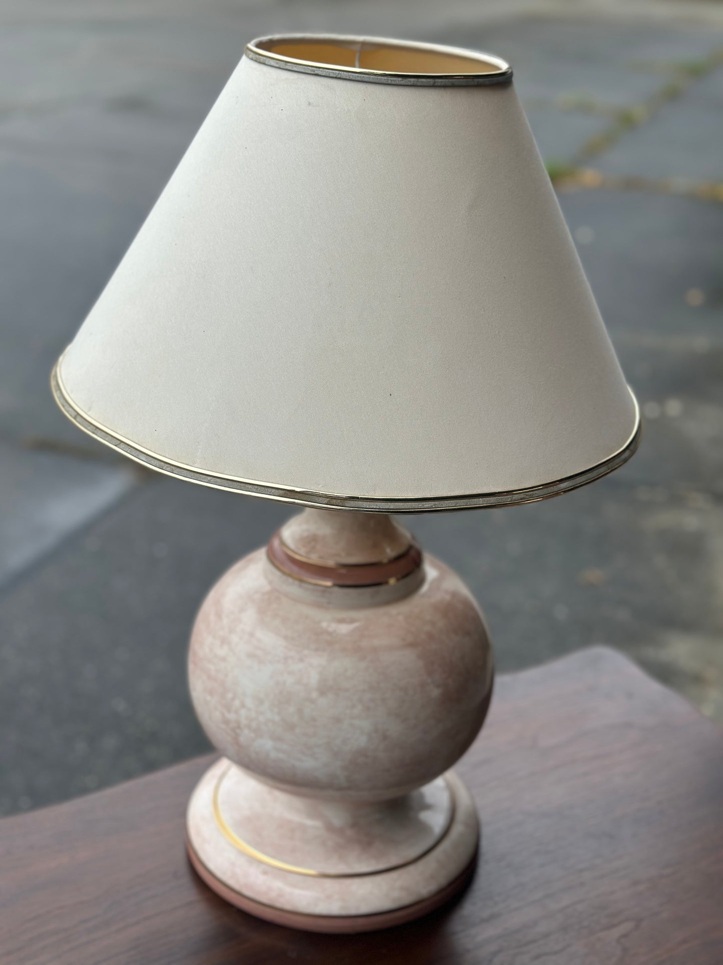 Lampa stołowa – styl fat lava Francja/Włochy vintage